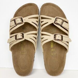 Birkenstock Granada Tan Two Strap Adjustable Boho Sandals EU 39 US 8